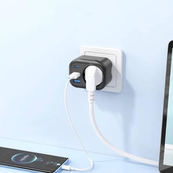 HAVIT Punjač brzi 1xUSB-A+2xUSB-C+šuko utič. - 61001
