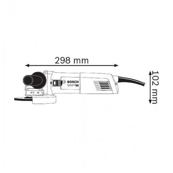 BOSCH Ugaona brusilica GWX 14-125 , X-Lock , 1400W - 06017B7000
