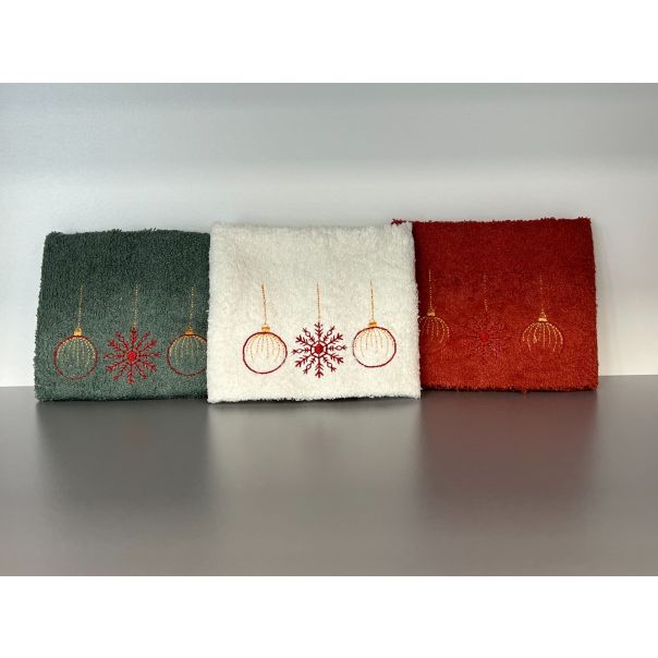 New Year set 3 peškira 30x50cm Jelen - VLK000115-jelen