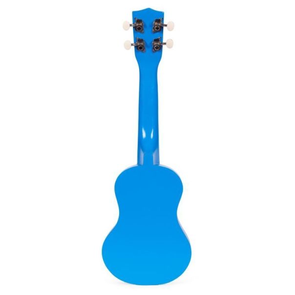 ECO TOYS Ukulele drvena gitara za decu sa 4 najlonske žice i trzalicom plava – ecotoys - EP2749304