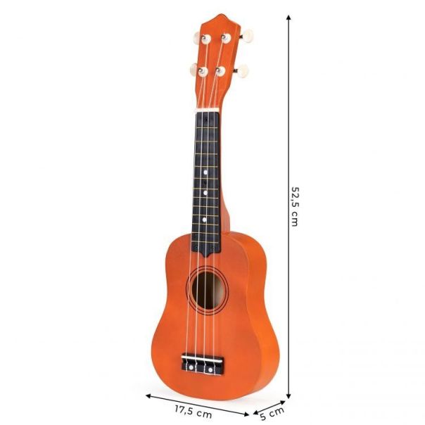 ECO TOYS Ukulele gitara za decu, braon - MF019E BROWN