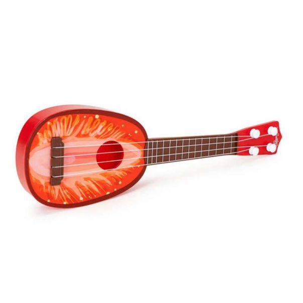 ECO TOYS Ukulele gitara za decu Jagoda, crvena - MJ030STRAWBERRY