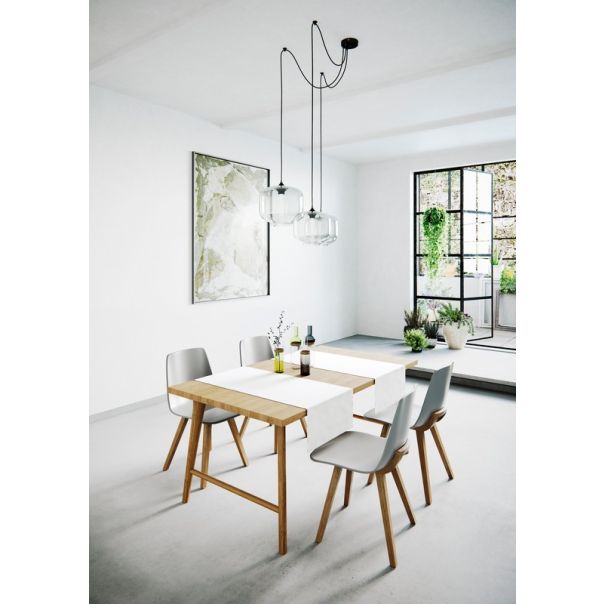 DEKOR DOM Nadstolnjak 50x140cm Mistral Uniline, bela - 024065