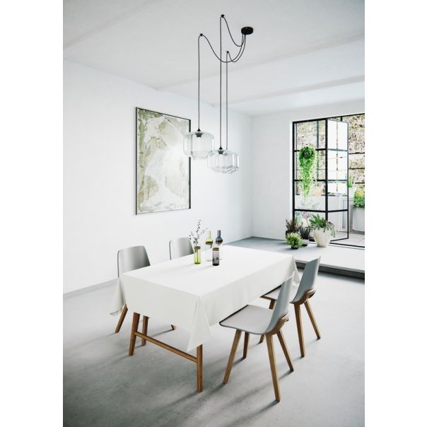 DEKOR DOM Stolnjak 140x180cm Mistral Uniline, bela - 024064