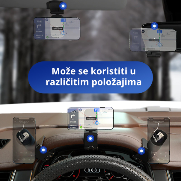 Univerzalni auto drzac magnetic sivi - 203871