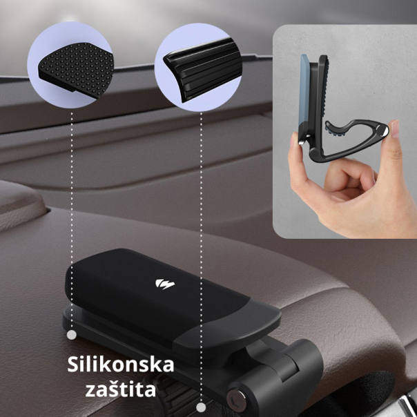 Univerzalni auto drzac magnetic sivi - 203871