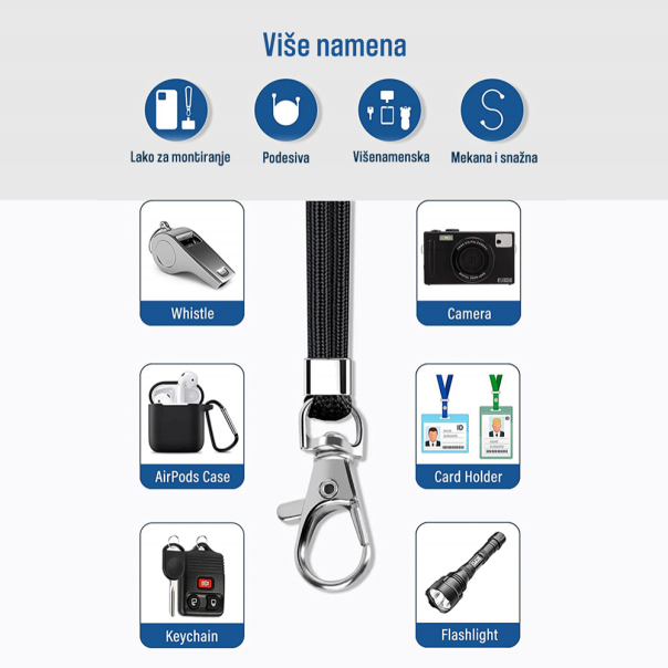 Univerzalni držač telefona Crossbody ljubicasti - 205700