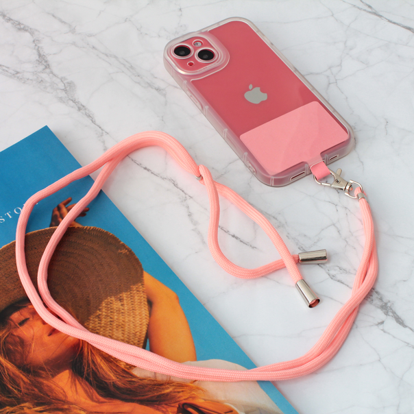 Univerzalni držač telefona Crossbody roze - 205698