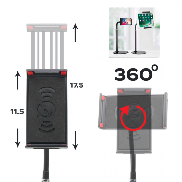 Univerzalni drzac za mobilni telefon crni - 92223