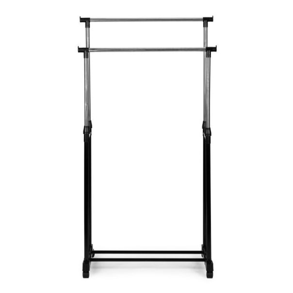 MODERNHOME Univerzalni dvostruki stalak za odeću sa podesivom visinom, točkićima i 2 šine, - EP2751994