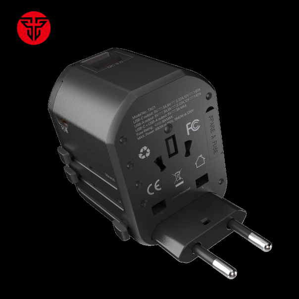 Univerzalni Multi Adapter Fantech TAC1 Power Cube 20W, PD, QC 3.0, 20W, crni - 213470