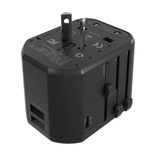 Univerzalni Multi Adapter Fantech TAC1 Power Cube 20W PD QC 3.0 20W crni - G213470
