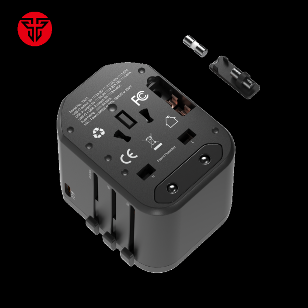 Univerzalni Multi Adapter Fantech TAC1 Power Cube 20W, PD, QC 3.0, 20W, crni - 213470