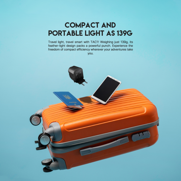 Univerzalni Multi Adapter Fantech TAC1 Power Cube 20W, PD, QC 3.0, 20W, crni - 213470