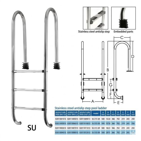 FF Merdevine Uske 4 stepenika AISI 304 sa ankerom - EP2885521