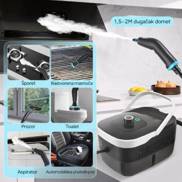 Višenamenski paročistač sa 8 dodataka, 1500W - EP2888879