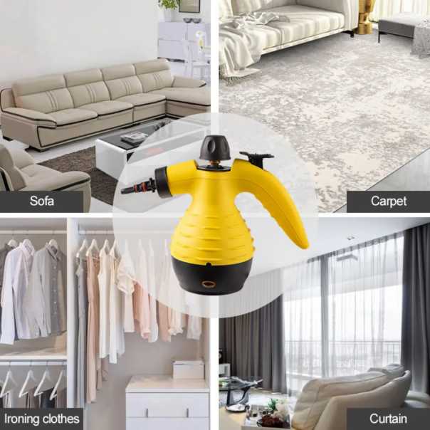 Ručni paročistač sa 4 nastavka, 1000w, žuti - EP2888878
