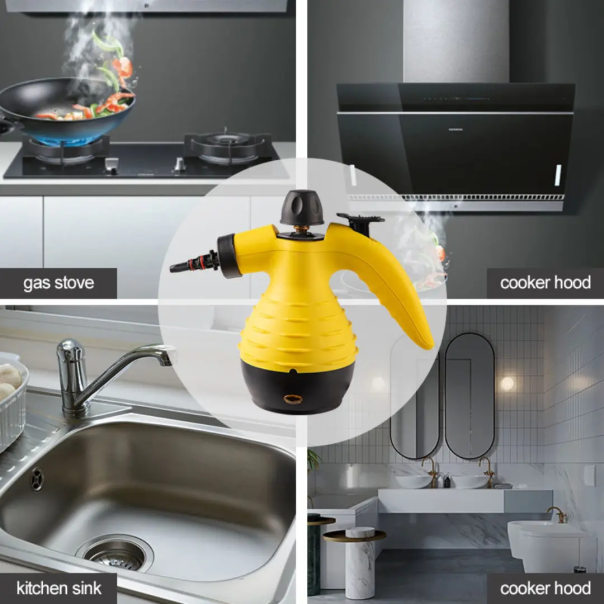 Ručni paročistač sa 4 nastavka, 1000w, žuti - EP2888878