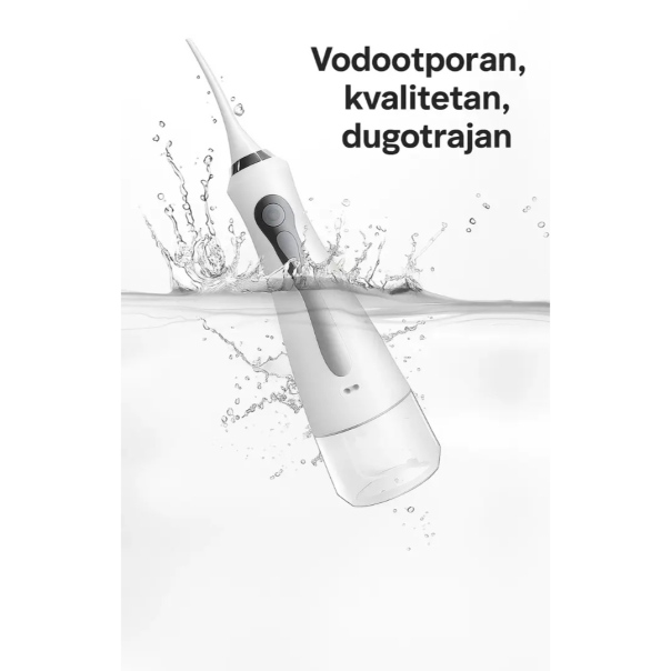 Oralni irigator za pranje zuba sa 4 nastavka, beli - EP2888884