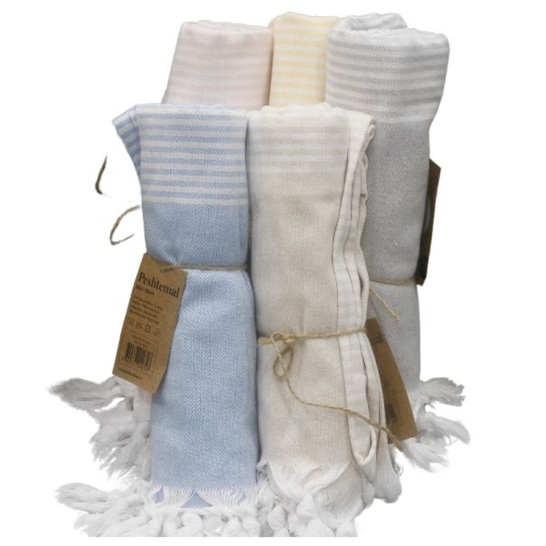 DEKOR DOM Peškir 90x175cm Peshtemal, žuta - 024973