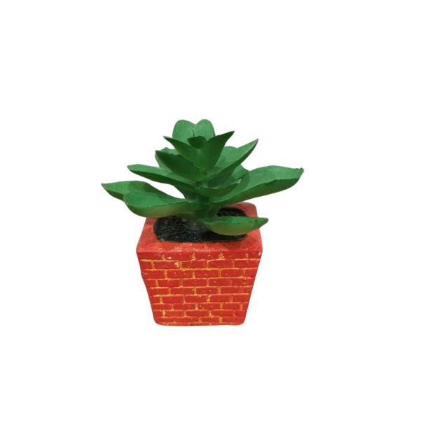 DEKOR DOM Cvet u saksiji - SUCCULENT CUBE 654 - N44 - 024277