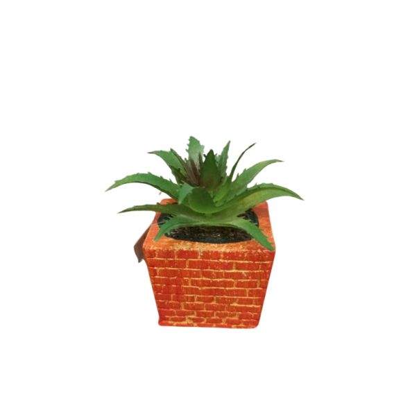 DEKOR DOM Cvet u saksiji - SUCCULENT CUBE 654 - N44 - 024277