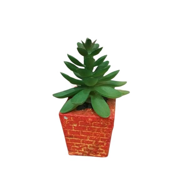 DEKOR DOM Cvet u saksiji - SUCCULENT CUBE 654 - N44 - 024277