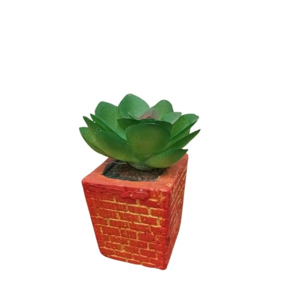 DEKOR DOM Cvet u saksiji - SUCCULENT CUBE 654 - N44 - 024277