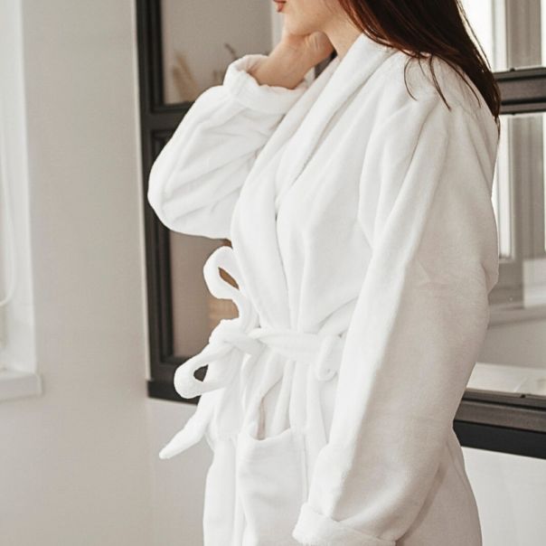 DEKOR DOM Bade mantil CALDO XL - White/White - EP3275192