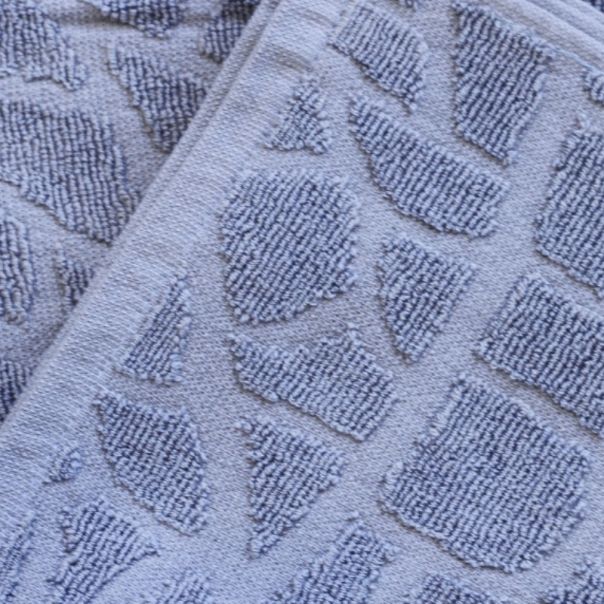 DEKOR DOM Frotir prekrivač STONE 200x210 - JEANS - 024543