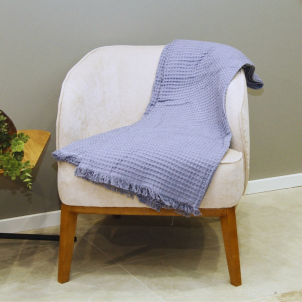 DEKOR DOM Prekrivač SOFT VAFEL 220x240cm Jeans - 024559