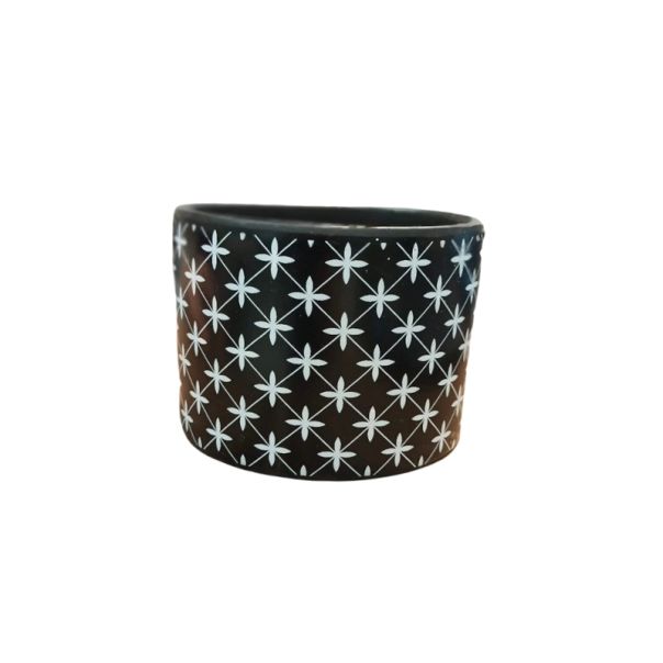 DEKOR DOM Saksija GEOMETRICO AK009-115 12x12x9 - Black - N03 - 023694