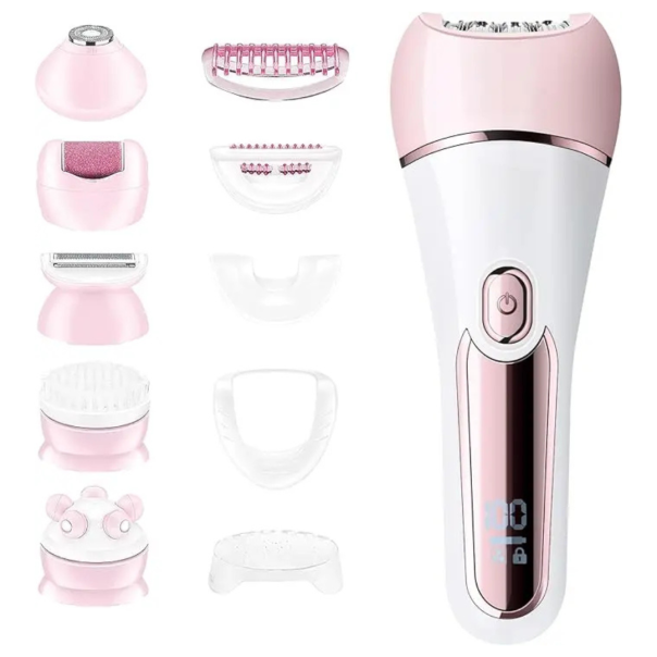Vodootporni epilator / uređaj za ulepšavanje sa šest nastavaka, 6 u 1 - SOP009