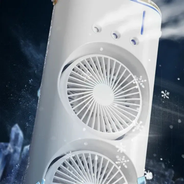 Dvostruki ventilator sa prskalicama / vodenom maglom - SOP090