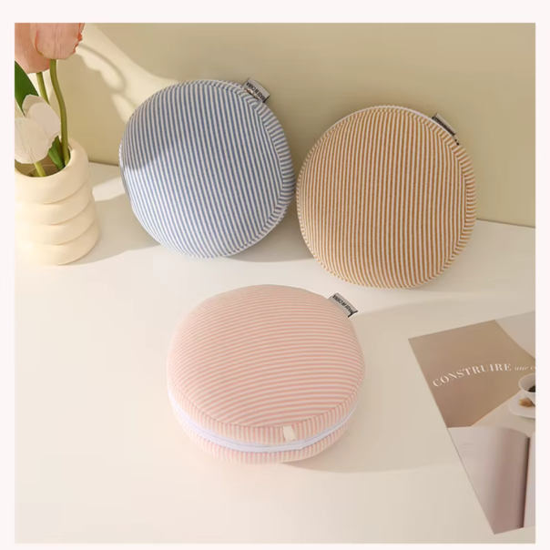 Travel set za spavanje 2u1 – jastuk za vrat + maska za oči, plavi - SOP095