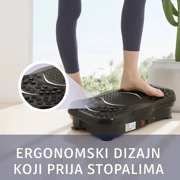 Vibraciona ploča za vežbanje i mršavljenje, sa ekspanderima, 3 u 1 - EP2952345
