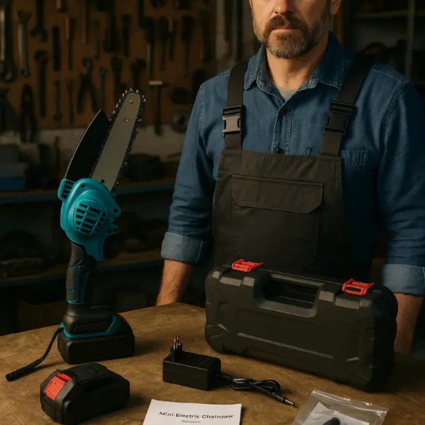 AKU mala testera za drva sa dve baterije, u koferu, 21v - EP2952356