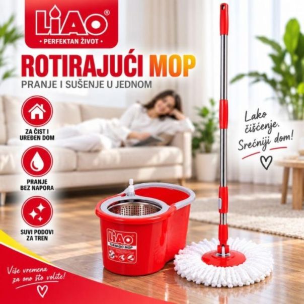 LIAO Tornado rotirajući mop sa kofom T130016 - EP3221547