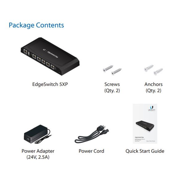 UBIQUITI ES-5XP EdgeSwitch 5x Giga Poe - UQ008