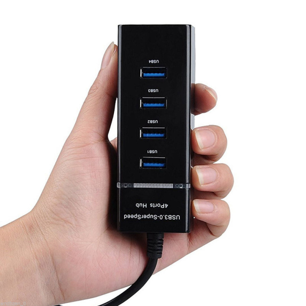 USB 3.0 HUB 4 porta JWD-U36 crni - 92230-1