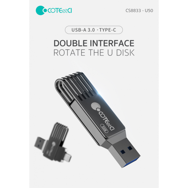 USB flash memorija Coteci CS8833 64GB USB 3.0/Type C - 223749