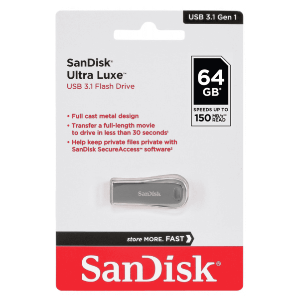 FANTECH SanDisk Cruzer Ultra Luxe 64GB USB 3.1 Flash - 216146