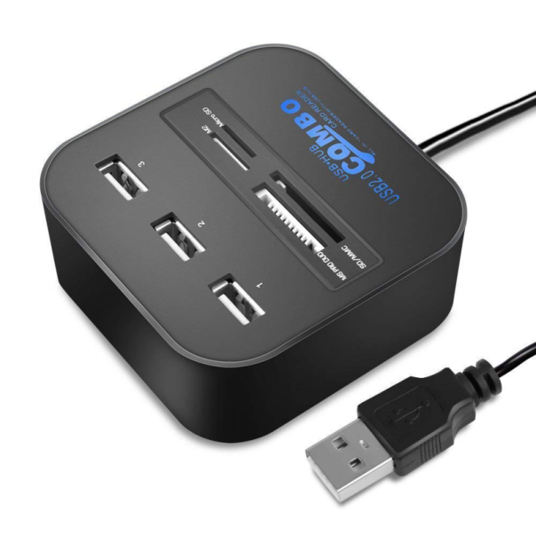 USB HUB i čitač kartica 2u1 JWD-U35 - 88930