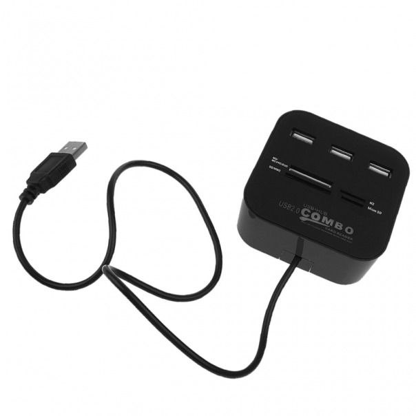 USB HUB i čitač kartica 2u1 JWD-U35 - 88930