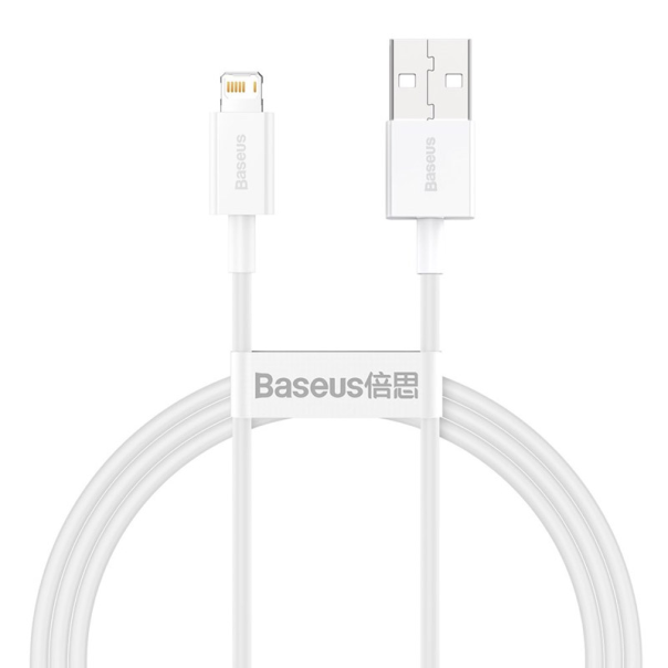 Kabel Baseus Superior Series Fast Charging USB na Lightning 2.4A beli 1m - CALYS-A02