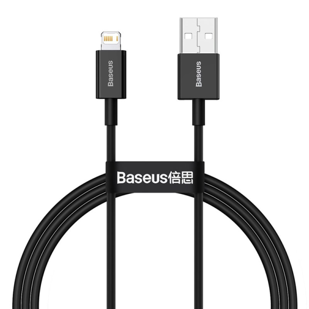 Kabel Baseus Superior Series Fast Charging USB na Lightning 2.4A crni 1m - CALYS-A01