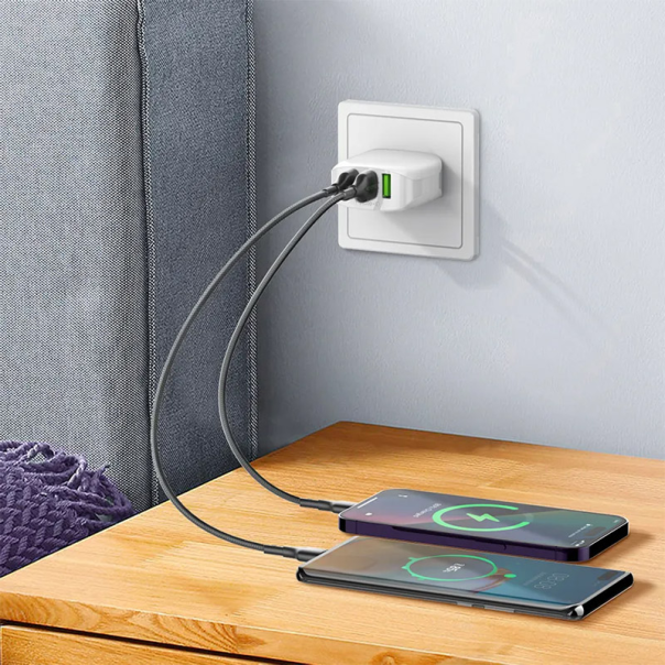 Kabel LDNIO LS851 25W USB na iPhone Lightning sivi 1m - 606112