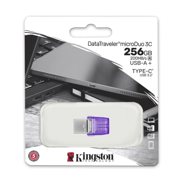 USB Kingston DTDUO3CG3/ 256GB 2 u 1 USB 3.2  Type-C/ Type-A 200MB/s - DTDUO3CG3-256GB