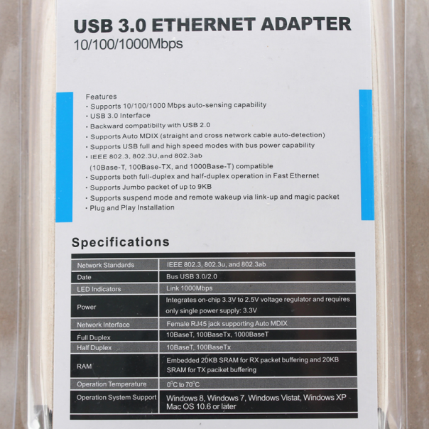 USB Type C LAN karta JWD-U23 - 88953
