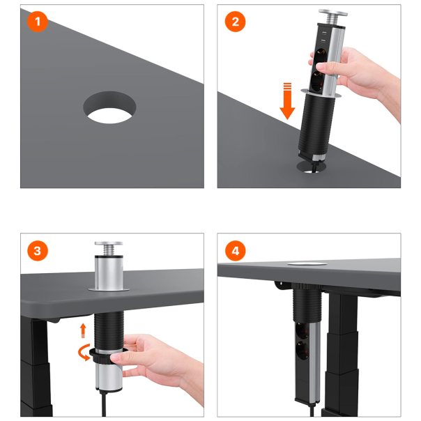 Uticnica pop-up sa 3 mesta promer 80mm - 210786